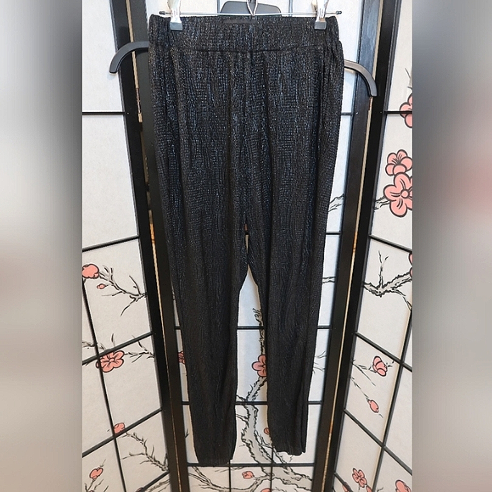 Sabina Musayev Black Textured Pants Size Small